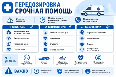 Помощь при передозировке в ЮВАО Москвы